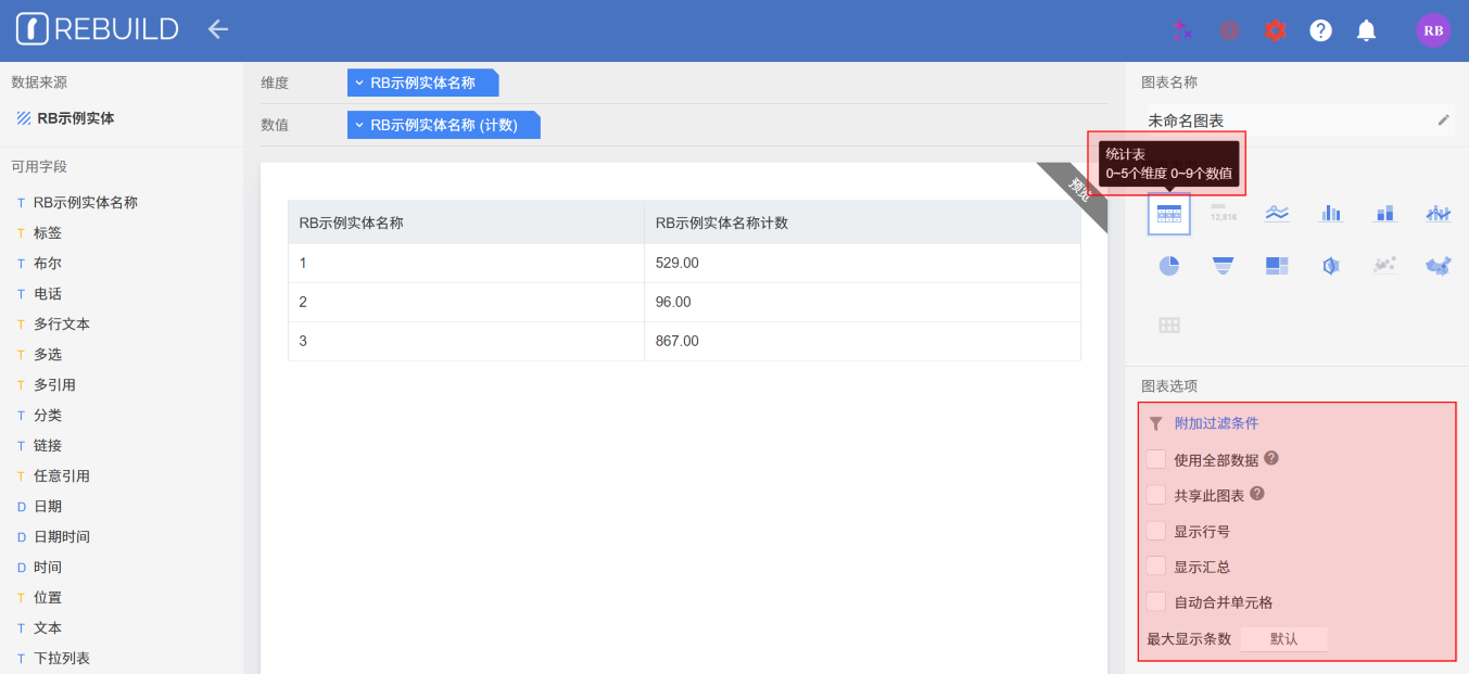 首页仪表盘 - REBUILD 帮助文档